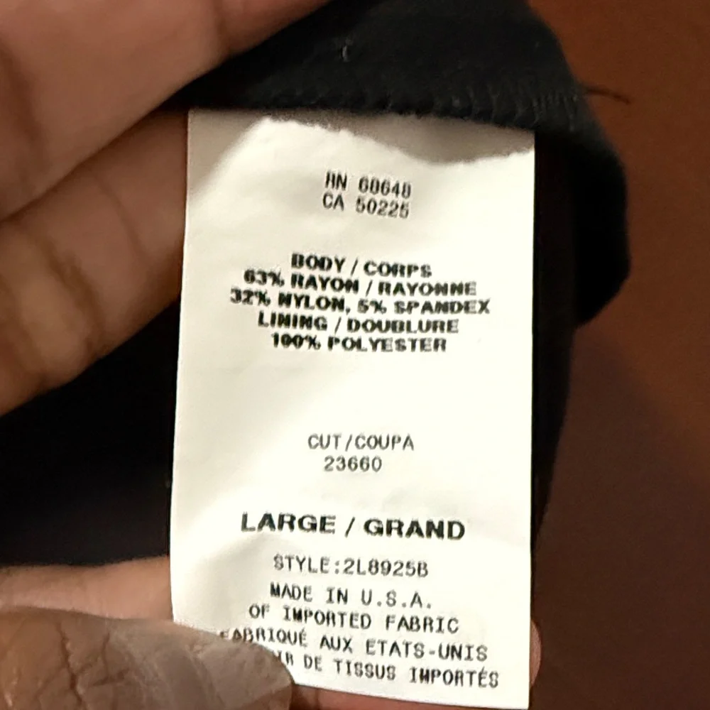 NWT Black Sleeveless moto style Vest with Silver Zippers made in USA L - Picture 9 of 10